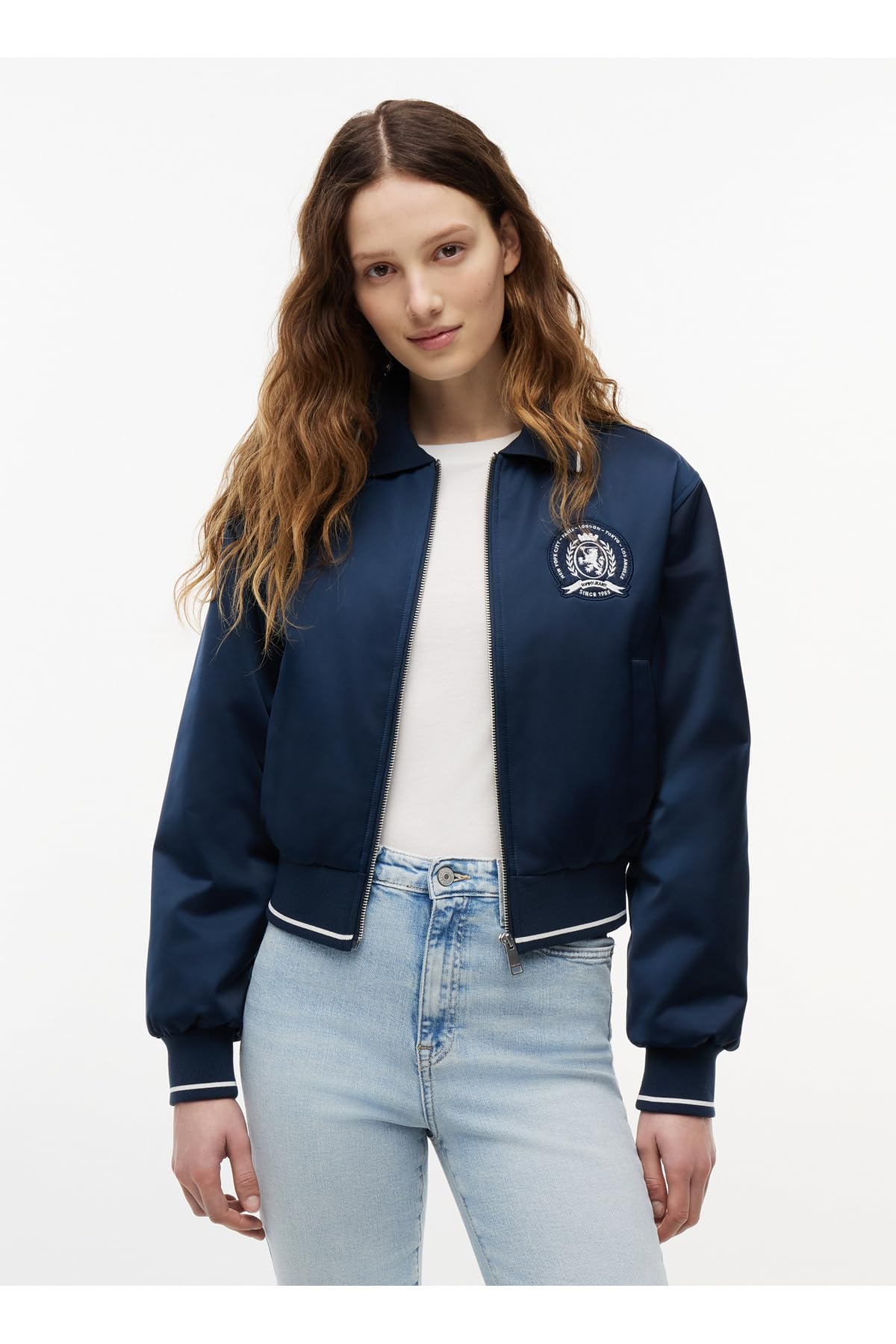 Tommy Jeans Nakışlı Lacivert Ceket, 5003404014