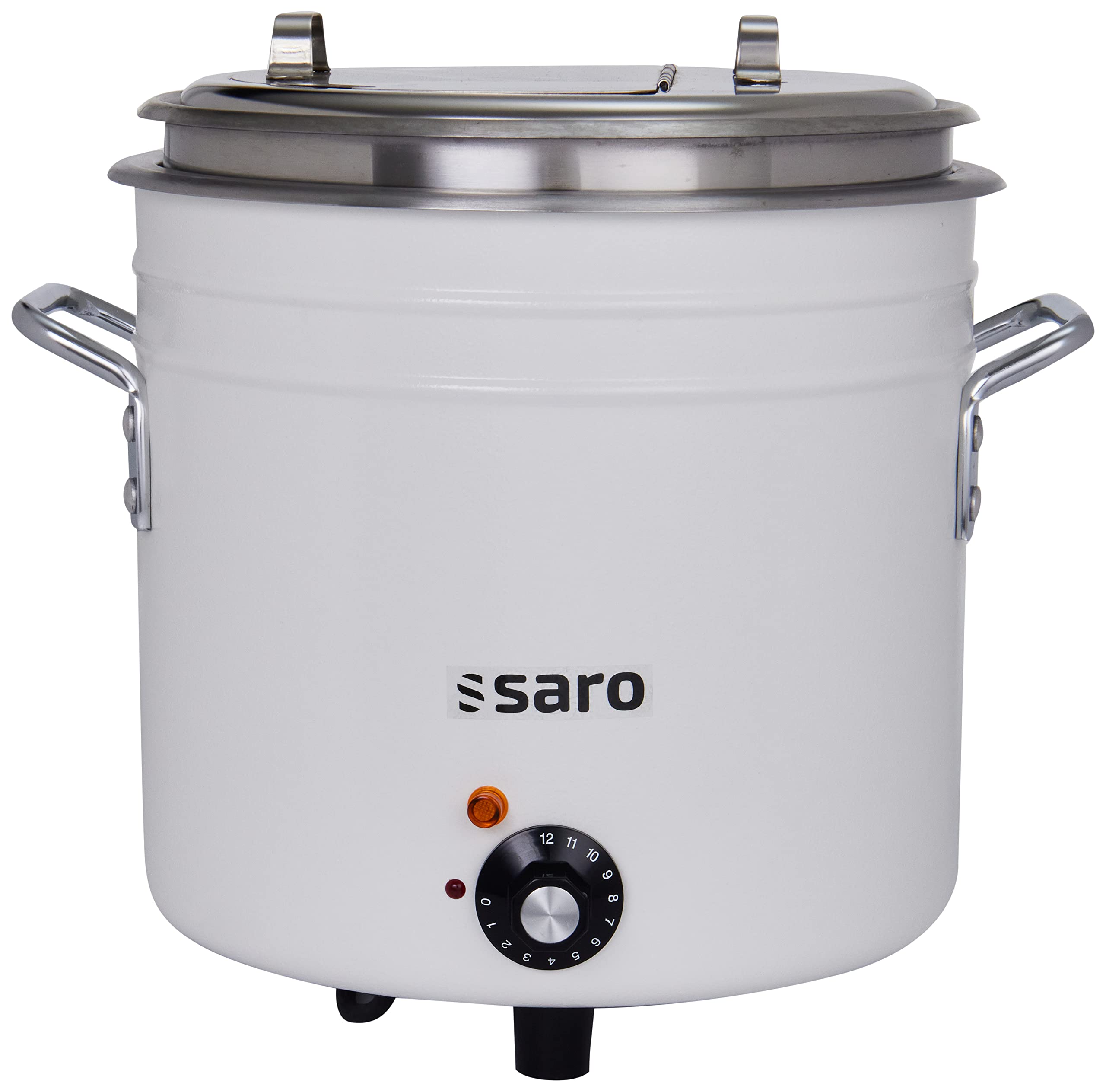 Saro Retro Suppenkessel Schwarz – Hochwertiger Edelstahl-Kessel Für Die Gastronomie