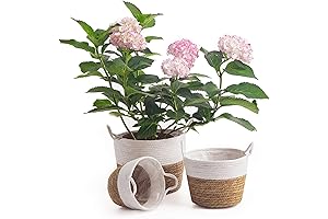 Small Jute Basket 3 Pack for Plant Pots