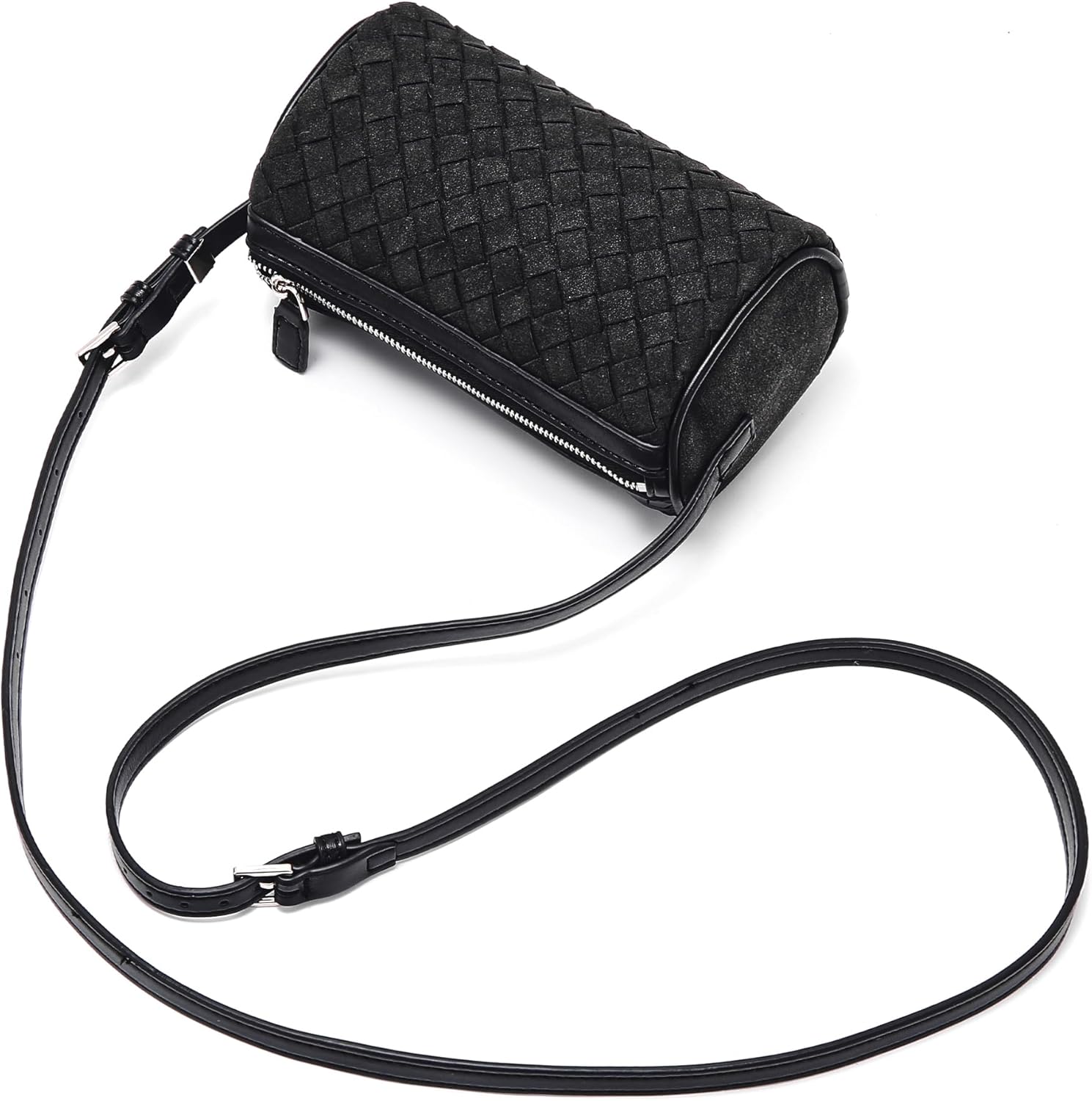 Genuine Leather Crossbody Bag for Women: Small Barrel Purse for Ladies - Designer Hobo Bags Shoulder Handbags - Image 4