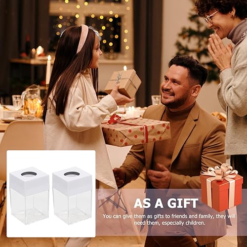 Miniatura 5 de Zerodeko Caja de soporte de clip de papel, dispensador de clips para escritorio, organizador de clips de papel de oficina, contenedor de 2 piezas,