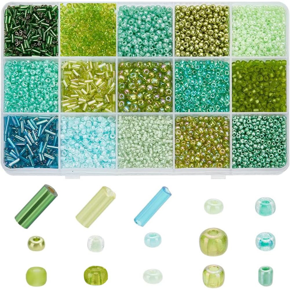 Perles en verre pour fabriquer des bijoux personnalisés sans manquer de nuances vertes