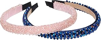 Crystal Beaded Plastic Fancy Party Wedding Hairband For Girls