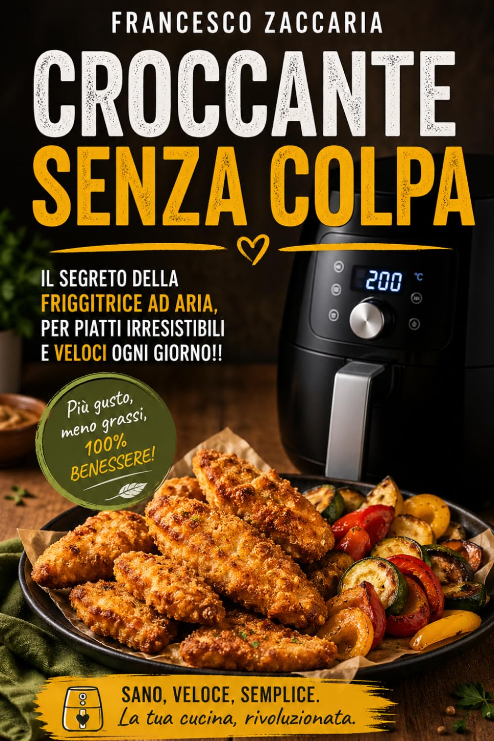 Croccante senza colpa .: Il segreto della friggitrice ad aria per piatti irresistibili , leggeri e veloci ogni giorno .