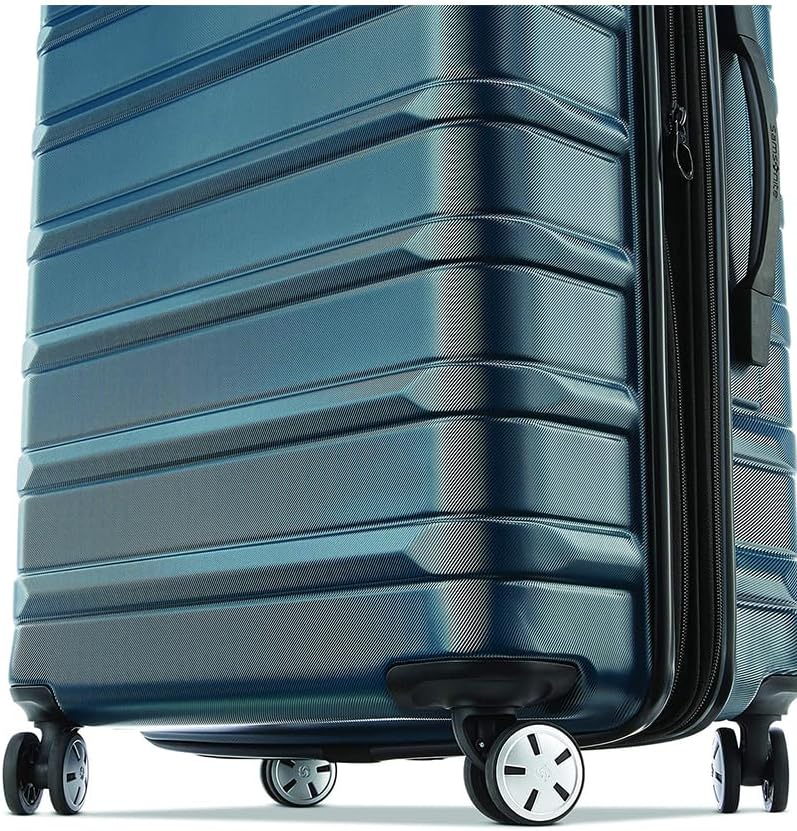 Samsonite Omni 2 Hardside 2 Piece Set - Includes Global Carry-On & Large Checked Suitcases - 360° Dual Spinner Wheels - Integrated TSA Lock & Expansion - Amazon Exclusive - Nova Teal