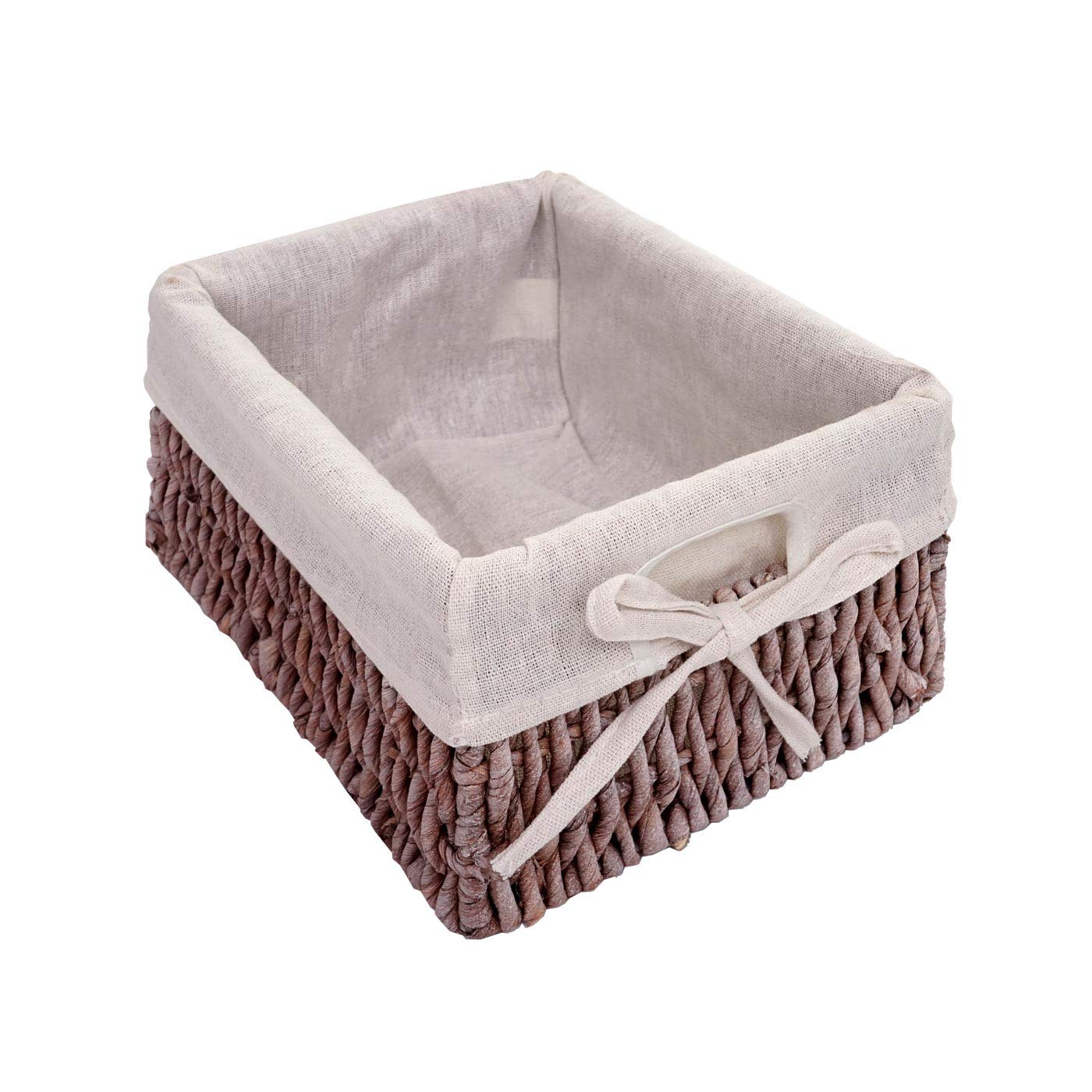 Mendler Scaffale cassettiera con 5 ceste Shabby Vintage Legno di paulonia 28x25x90cm - Marrone