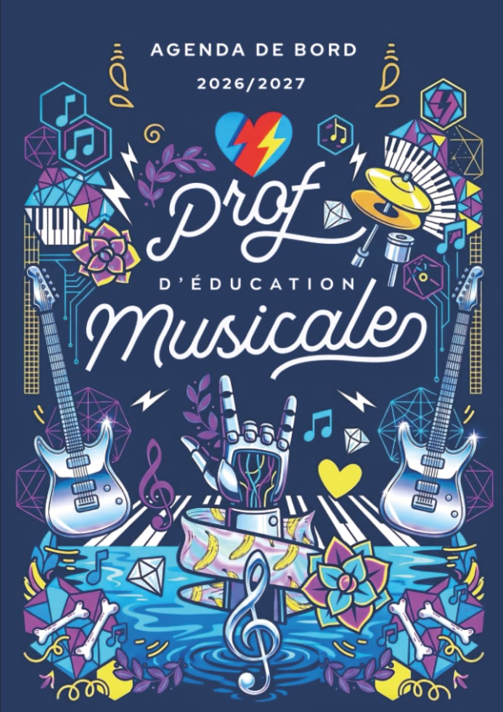 Agenda de bord 2026/2027 professeur d’éducation musicale: Carnet de bord A4 pour les enseignants