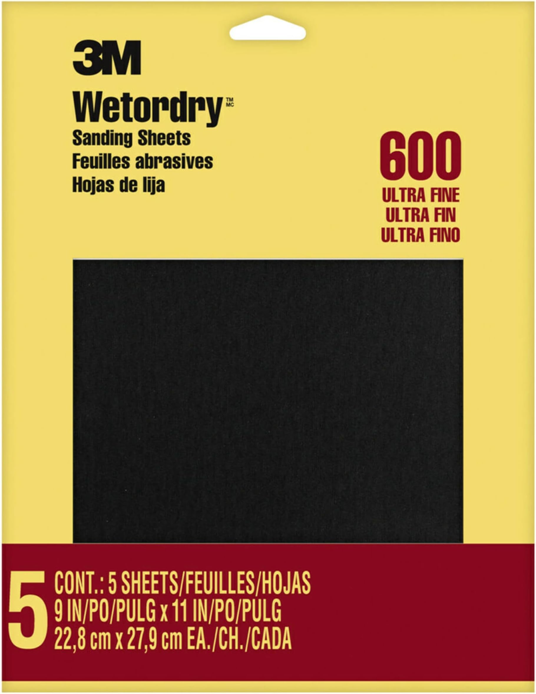 600 Wet-Or-Dry Sandpaper 5Pk