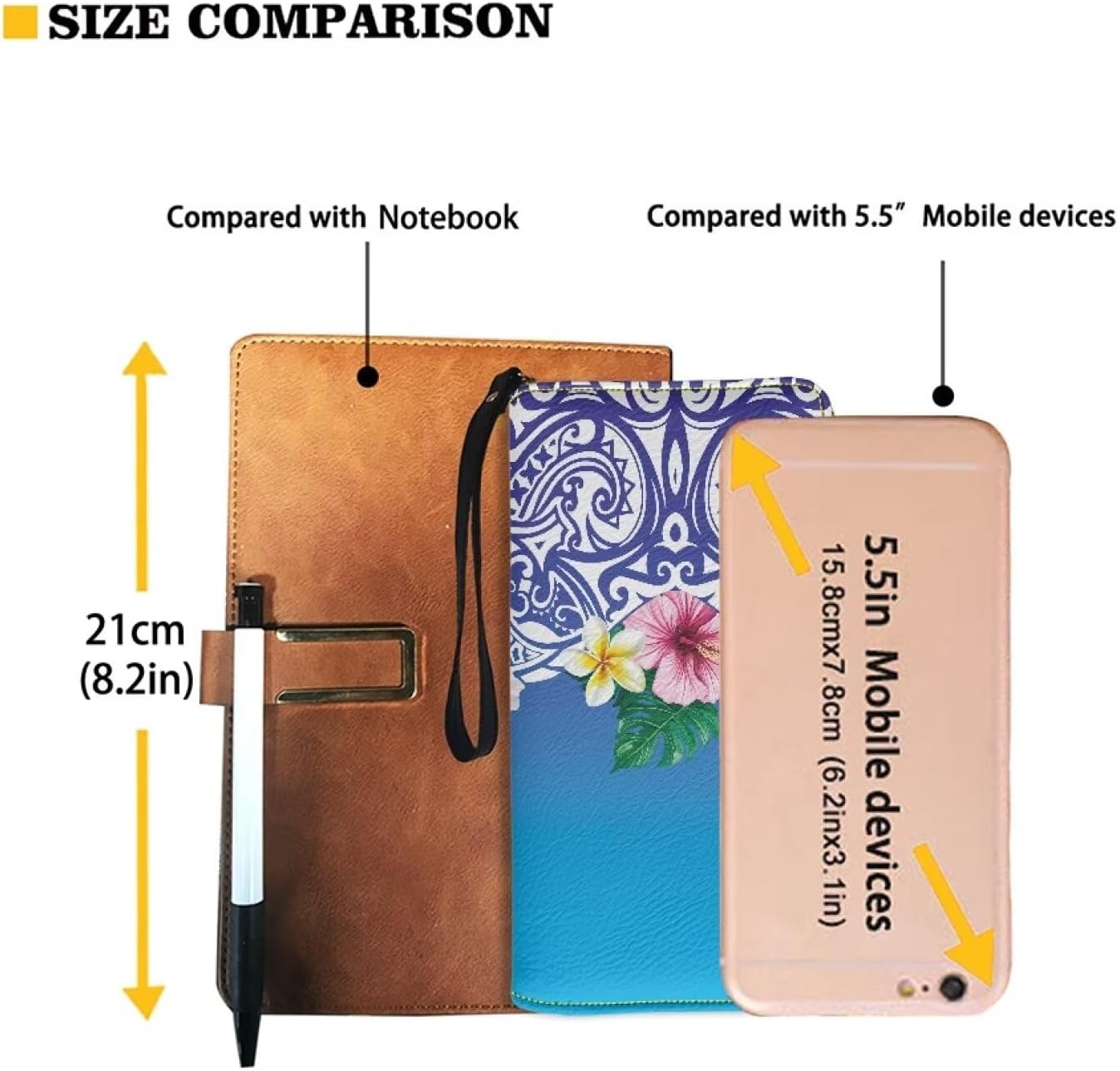 PU Leather Purse Samoan Polynesian Tribal Large Capacity Tote Bag Shoulder Bags Wallet Set 2pcs Shoulder Bags