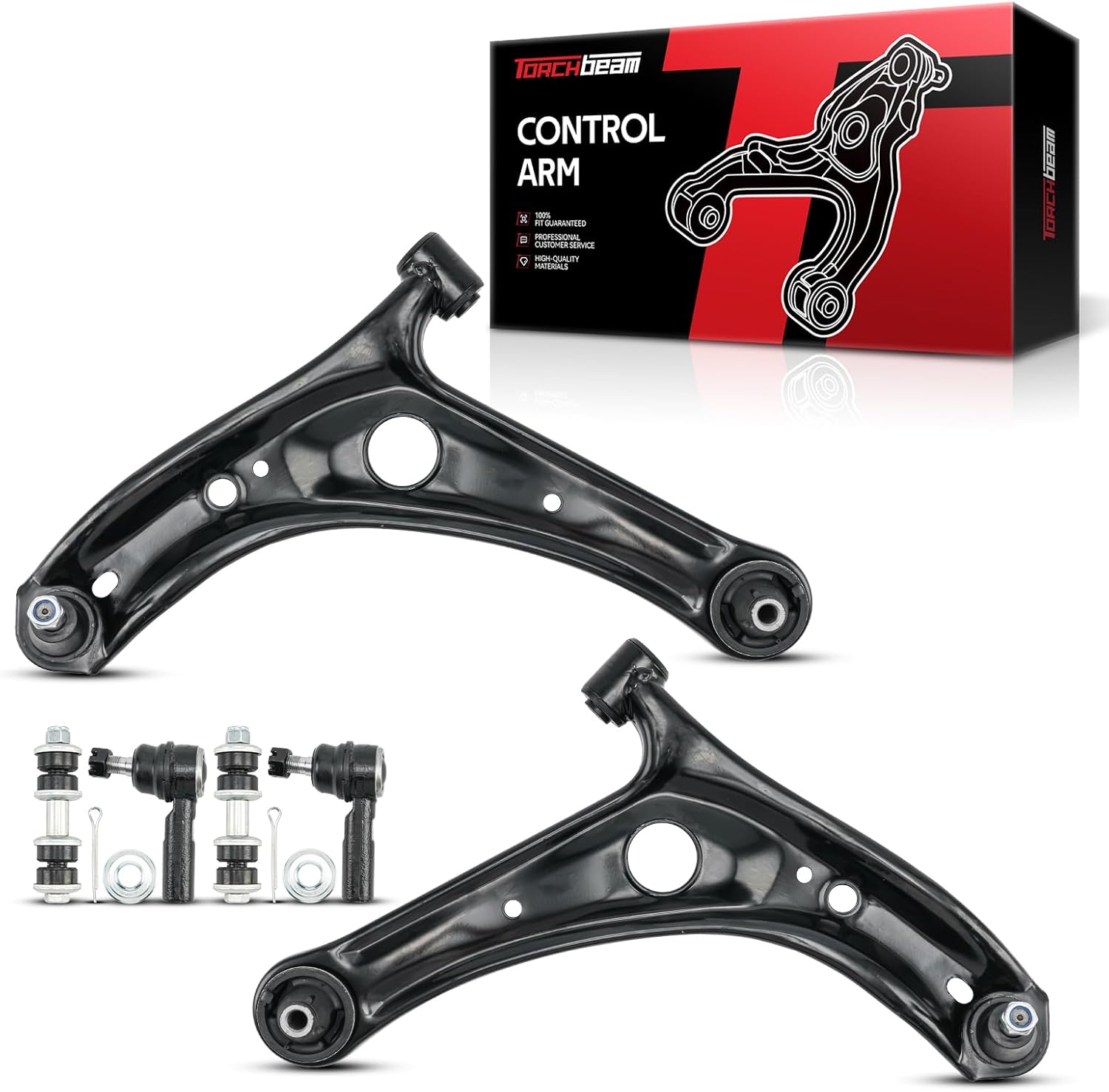 Torchbeam Front Lower Left Right Control Arms with Ball Joint Assembly,Suspension Kit Replace for Scion xA xB 2004 2005 2006 Automotive Replacement Control Arm K620270 K620269 6pcs