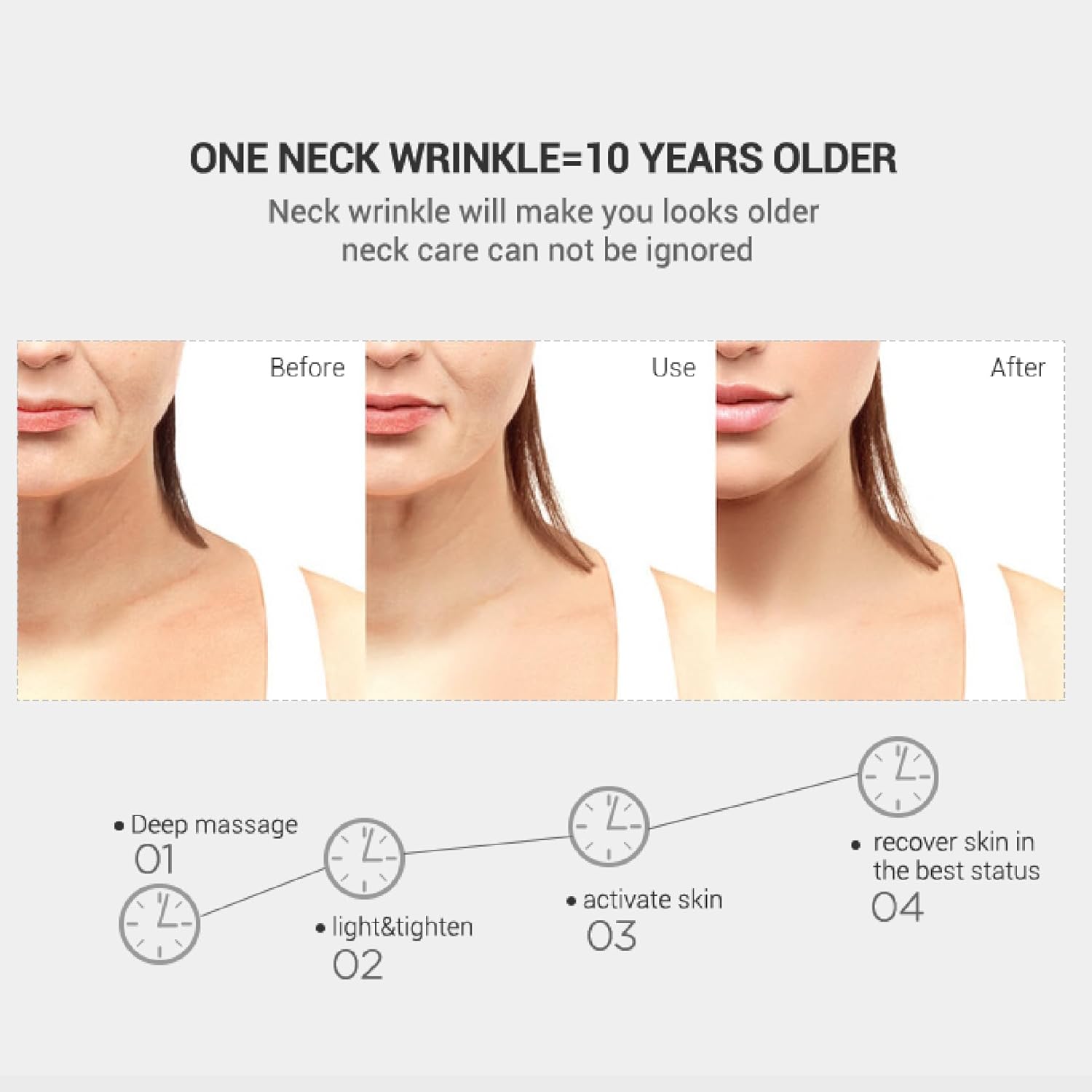 Face Neck Beauty Device for Wrinkle Removal&Anti-Aging Devices,3 in 1 Skin Care Facial Massager, Face Sculpting Tool with Thermals, Vibration at Home Daily Use (White)