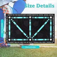Mineup Futball Tréningszőnyeg 40x60cm - Csúszásgátló Labdakontroll Edzőszőnyeg Gyerekeknek, Kék Diatomit Anyagból, Lépéstechnika Fejlesztő 2