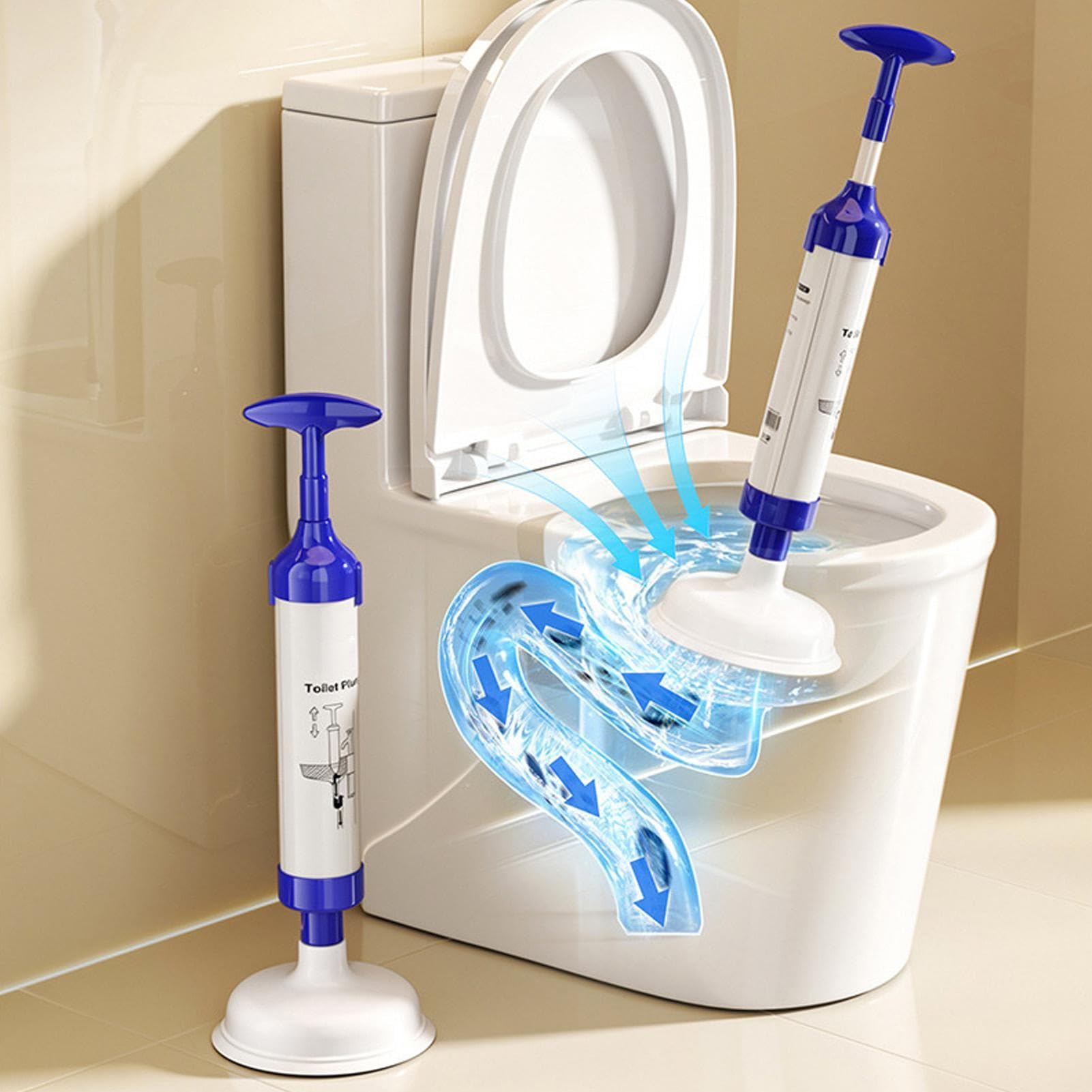 Desatascadores de Inodoro para Baño Ergonómico, Antideslizante y de Alta | Desatascadores de Inodoro WC para Desagües del Suelo Baños, Aseos, Cocinas, Dormitorios, Apartamentos y Hogar