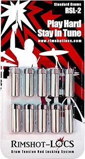Rimshot-Locs Drum Tension Rod Locking System, Standard Thread, Max 3/4