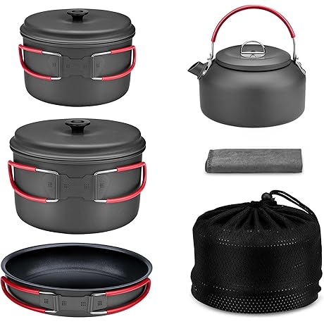 Alocs Camping Cookware Set