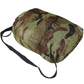 AUSCAMOTEK Ghillie Suit for Men Gilly Suit For Hunting Halloween Costume Airsoft Paintball Hood Rifle Wrap Included- M/L Green