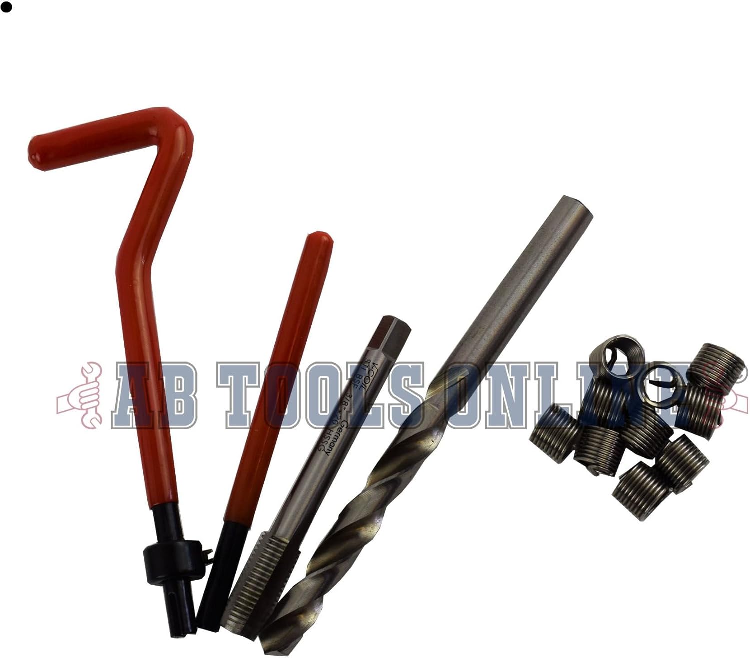 3/8" x 20 BSF Thread Tap Repair Cutter Kit Helicoil Damaged Threads 14pc Kit
