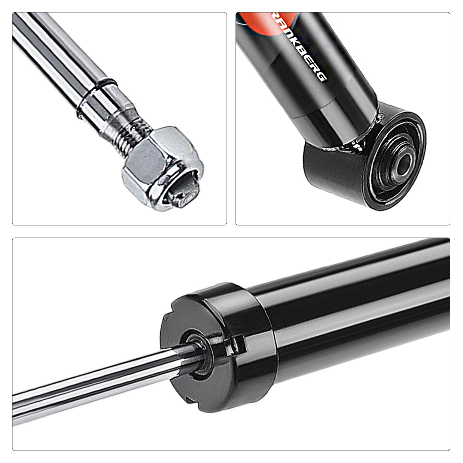 Frankberg 2x Presión del gas del amortiguador Eje Trasero Compatible con A2 8Z0 1.2L-1.6L 2000-2005 Polo 6C1 6R1 9N 1.0L-1.9L 2001-2021 Sustituir# 280564