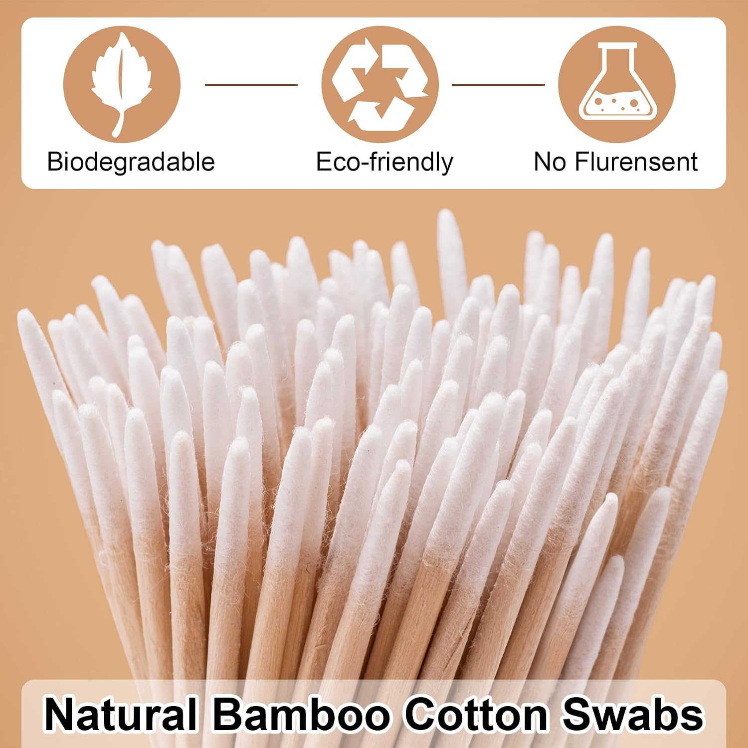 400 Pcs Pointed Cotton Swabs, Cotton Swabs Pointed Tips, Microblading Cotton Sticks, Precision Tip Cotton Swabs for Nails Clean, Makeup, Eyebrow, Tattoo (2.76'')