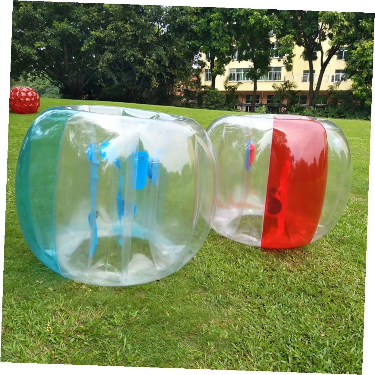Palla Gonfiabile Bumper in Pvc Rossa per Sport Outdoor Adulti | Gioco D’urto per Spiaggia, Equilibrio e Uso in Attività Ricreative All’aperto