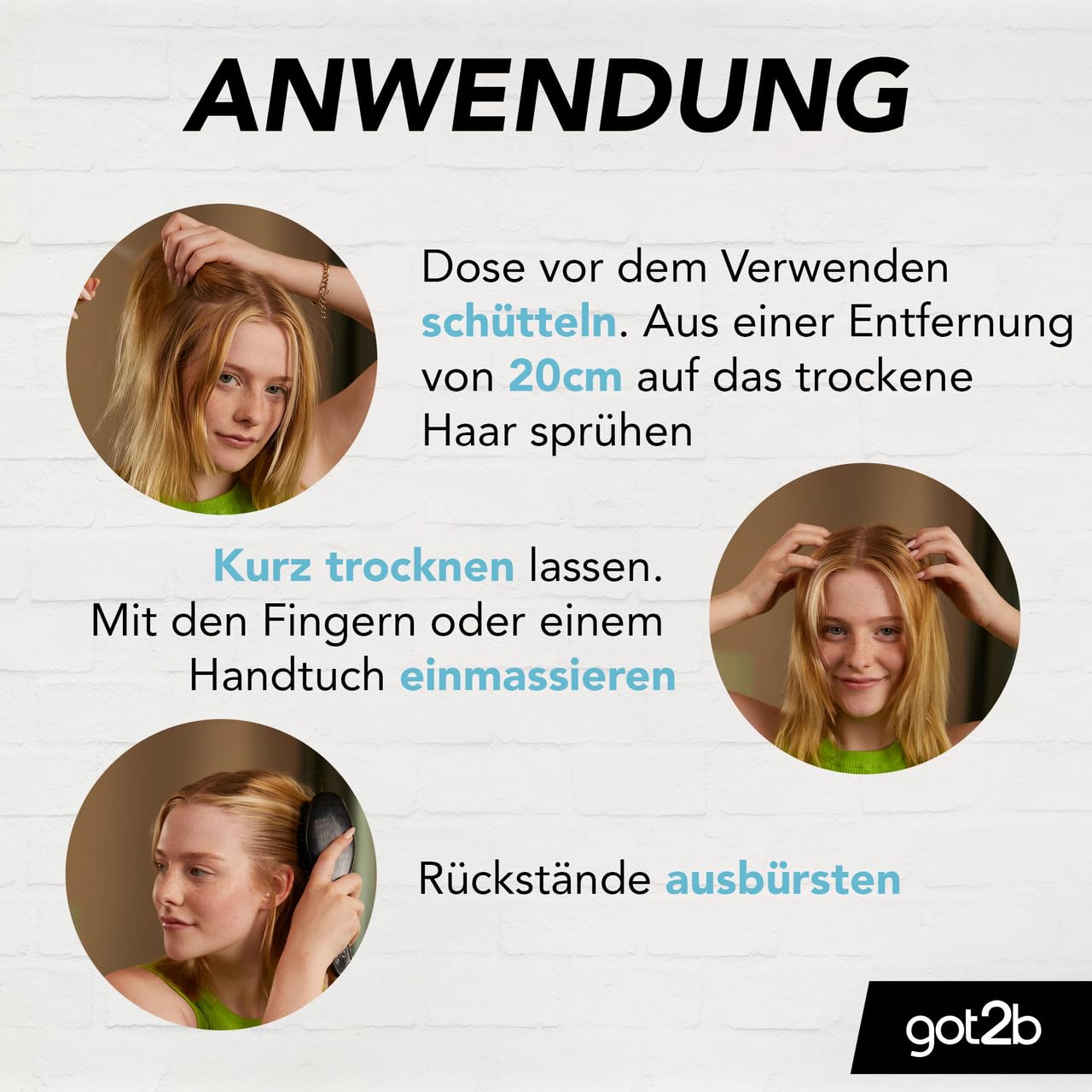got2b Schwarzkopf Shampoo a secco extra volume (2 x 200 ml), shampoo a secco con effetto fresco istantaneo e volume boost, shampoo a secco senza residui, fino a 48 ore di profumo