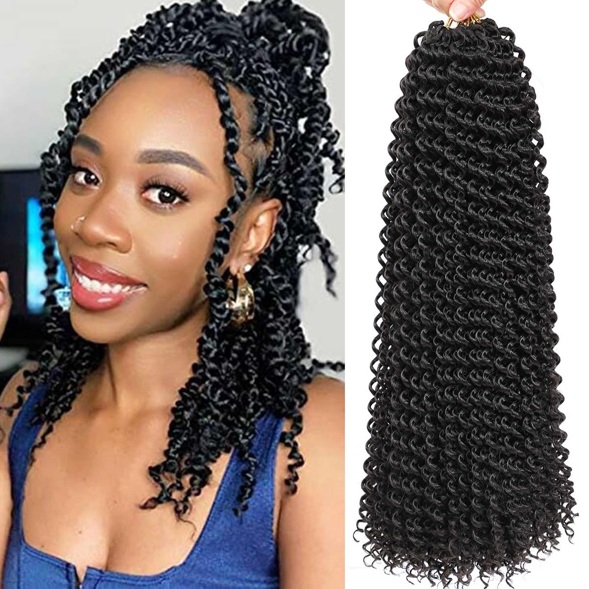 Amazon.com : Ahrencan Passion Twist Hair-14 Inch 7 Packs Water