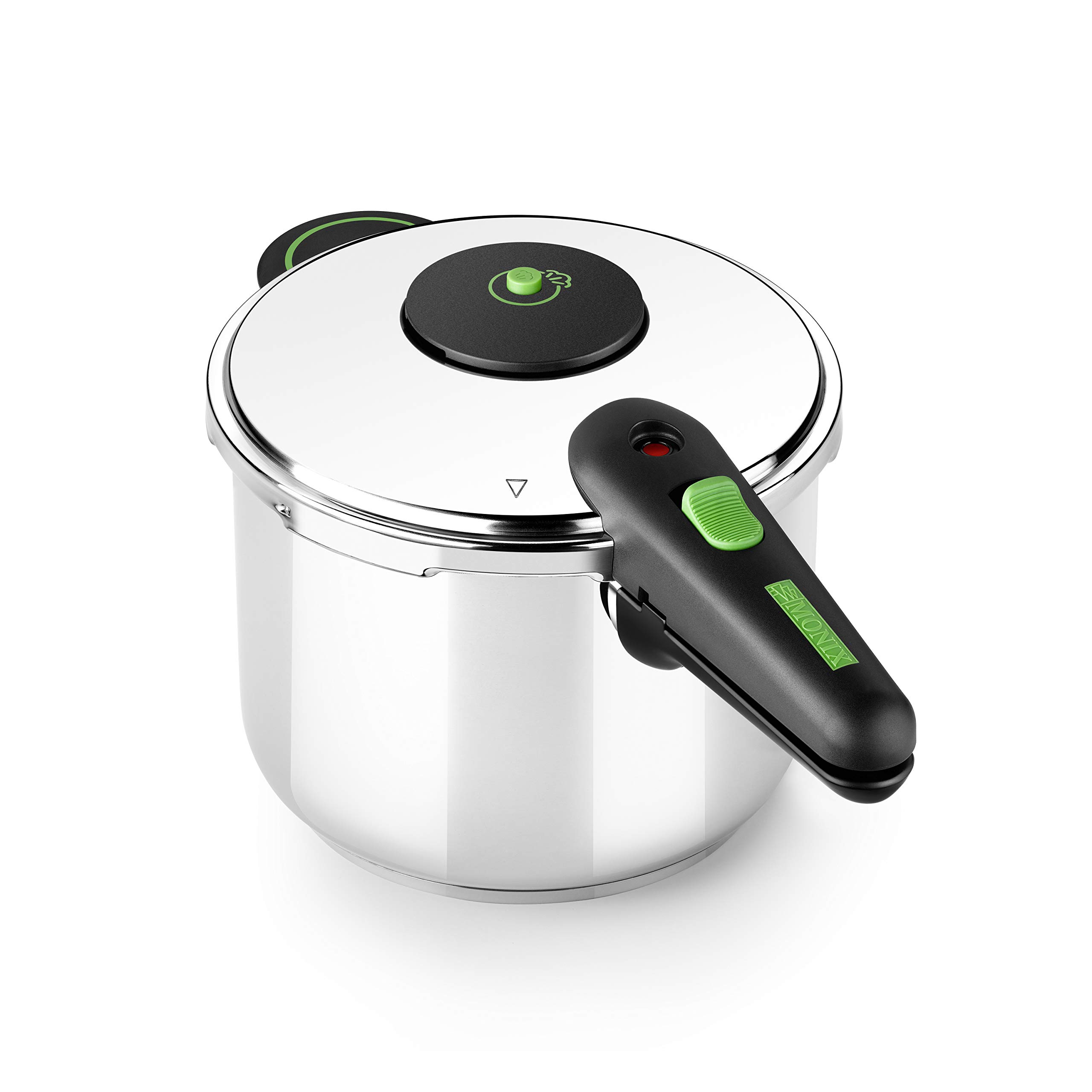 MONIX Presto | Duo Set de ollas a presión 4+6 L acero inoxidable 18/10, apta para todo tipo de cocinas incluida inducción