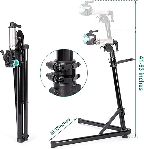 Miniatura 6 de cyclists Soporte de reparación de bicicletas (máximo 110 libras) - Soporte de bicicleta eléctrica para mantenimiento de stand de trabajo - Soporte