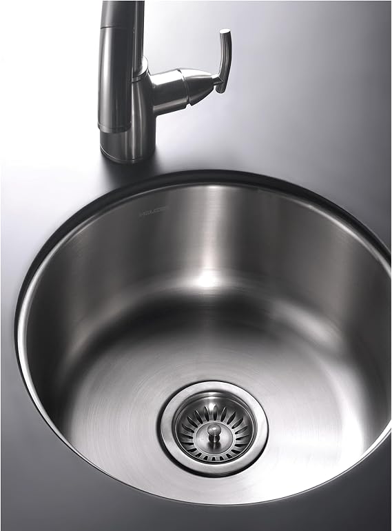 Houzer 18 Stainless Steel Undermount Round Bar Sink, 40 Pack