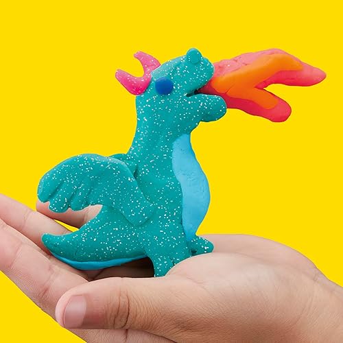 Miniatura 6 de Play-Doh Paquete de 4 colores vibrantes, 32 latas coloridas de 3 onzas de compuesto de modelado, artes y manualidades para niños, juguetes