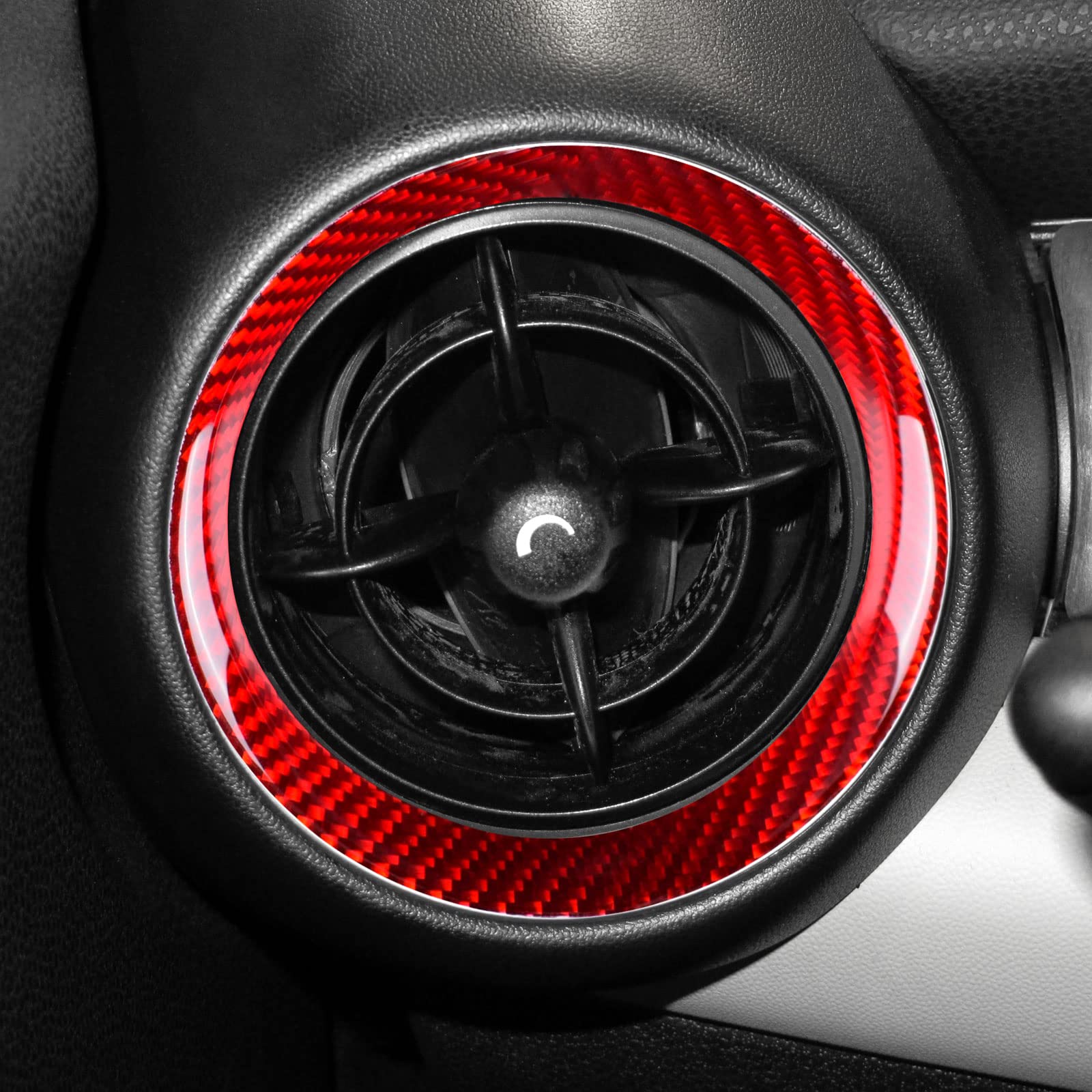 Autocollant Fibre Carbone Pour Volant Mini Cooper R55 R56 R57 - Noir - Styling Intérieur