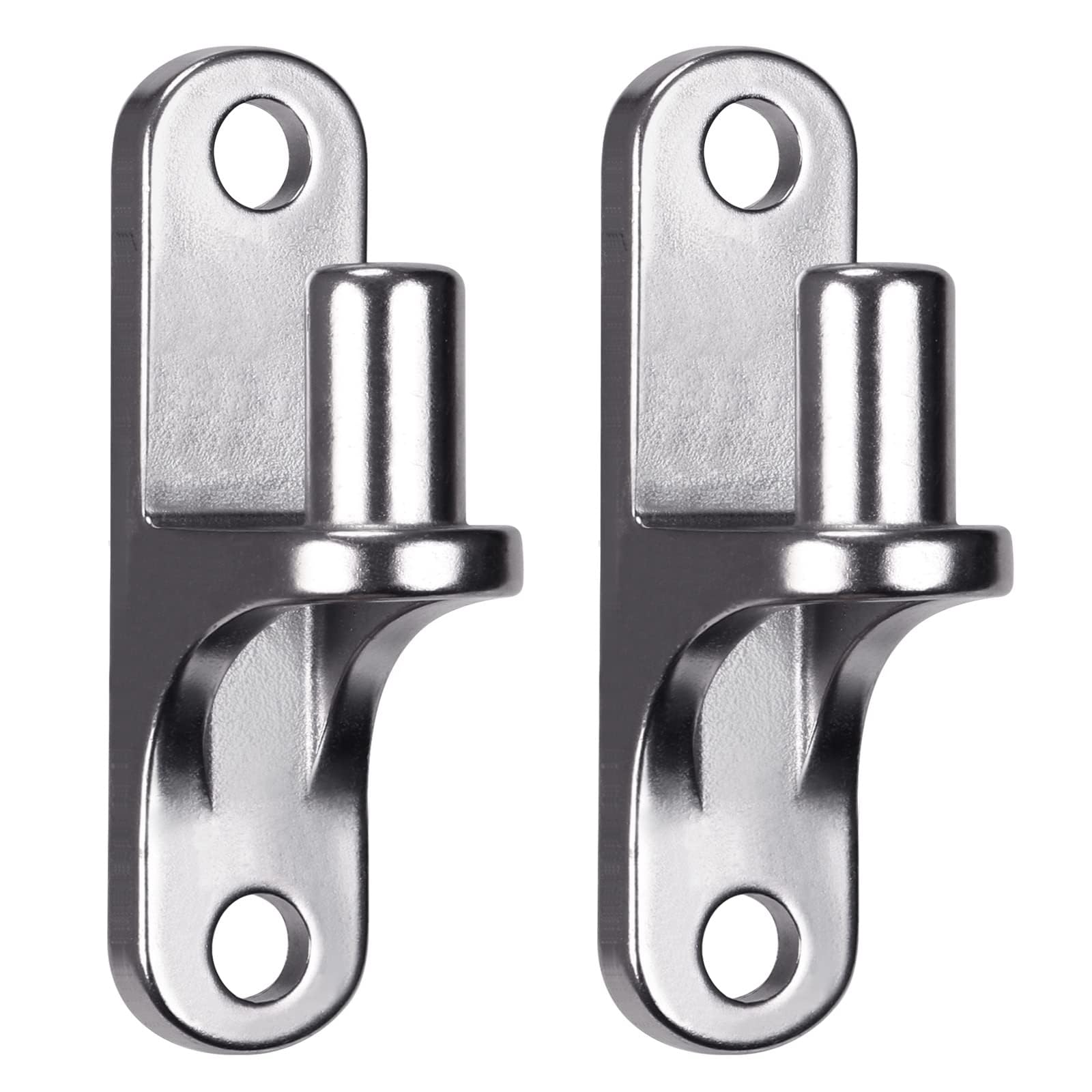 304 Stainless Steel Wall Mount Gate Hinge Chain Link Fence Parts, 2pcs Fence Gate Hinges for Farm Gate, Gate Hinges Heavy Duty with 5/8'' Hinge Pin (Screws Not Included)