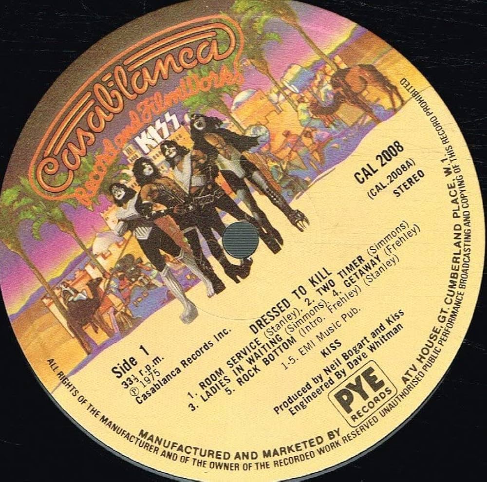 KISS Dressed to Kill サイン入り KISS Dressed to Kill サイン入り KISS