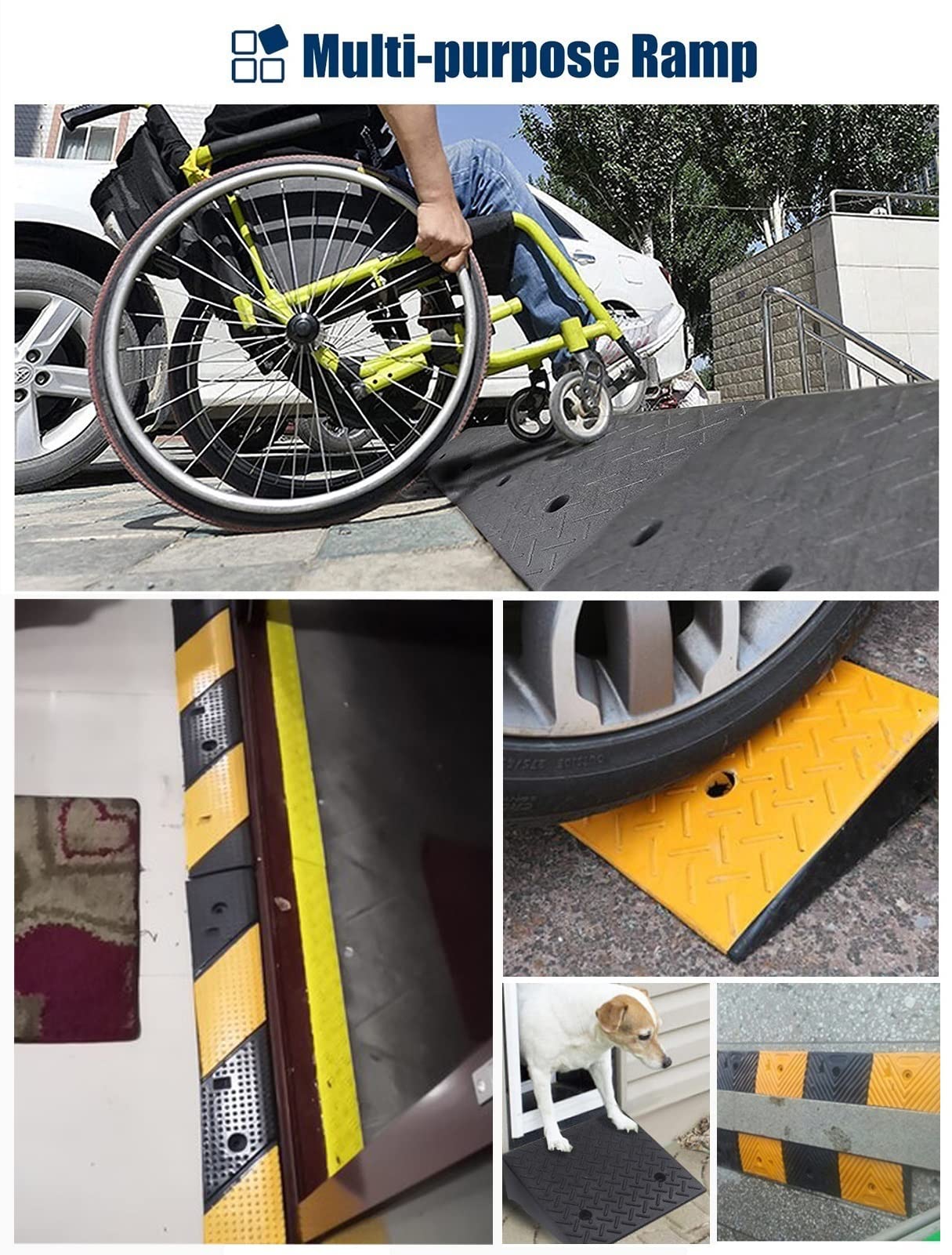Rampa podjazdowa, rampa krawężnikowa do samochodów ciężarowych, motocykli, wielofunkcyjne nachylenie do traktora, przyczepy podróżnej, wózków widłowych