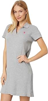 Split Neck Polo Dress by U.S. Polo Assn. at Amazon Women's