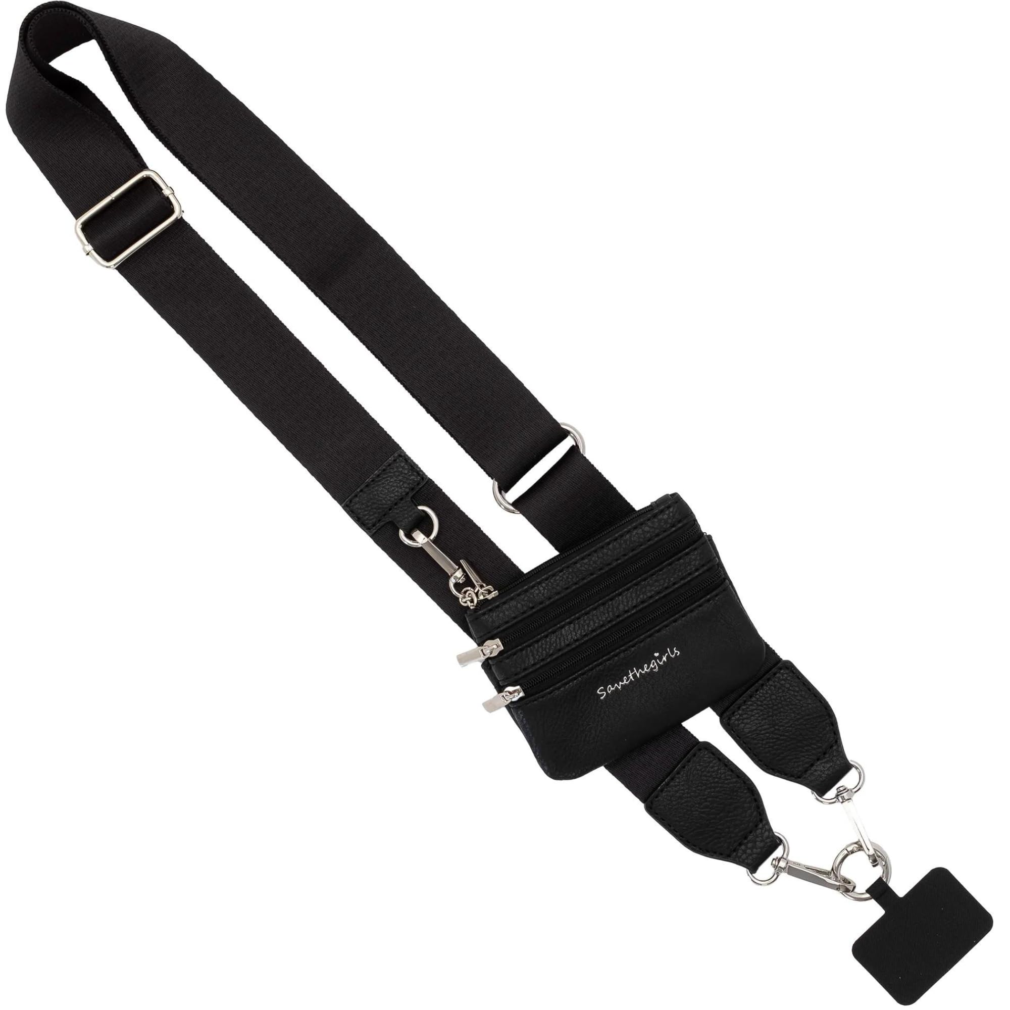 Amazon.com: Save the Girls Clip and Go Phone Strap Solid (Black