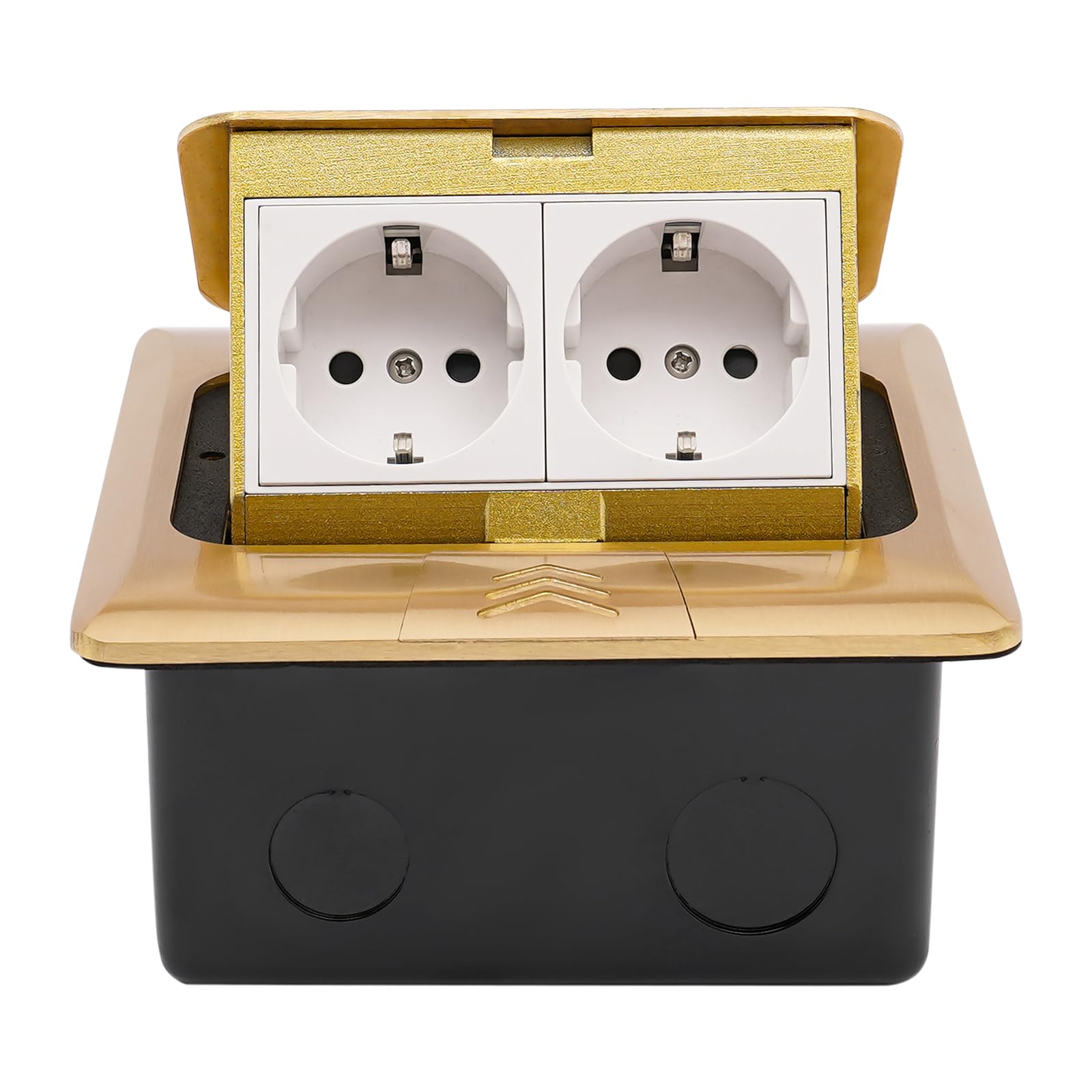 PRESA DA INCASSO a scomparsa 2 scomparti con 2 USB cucina presa pop-up pieghevole EUR 35,58