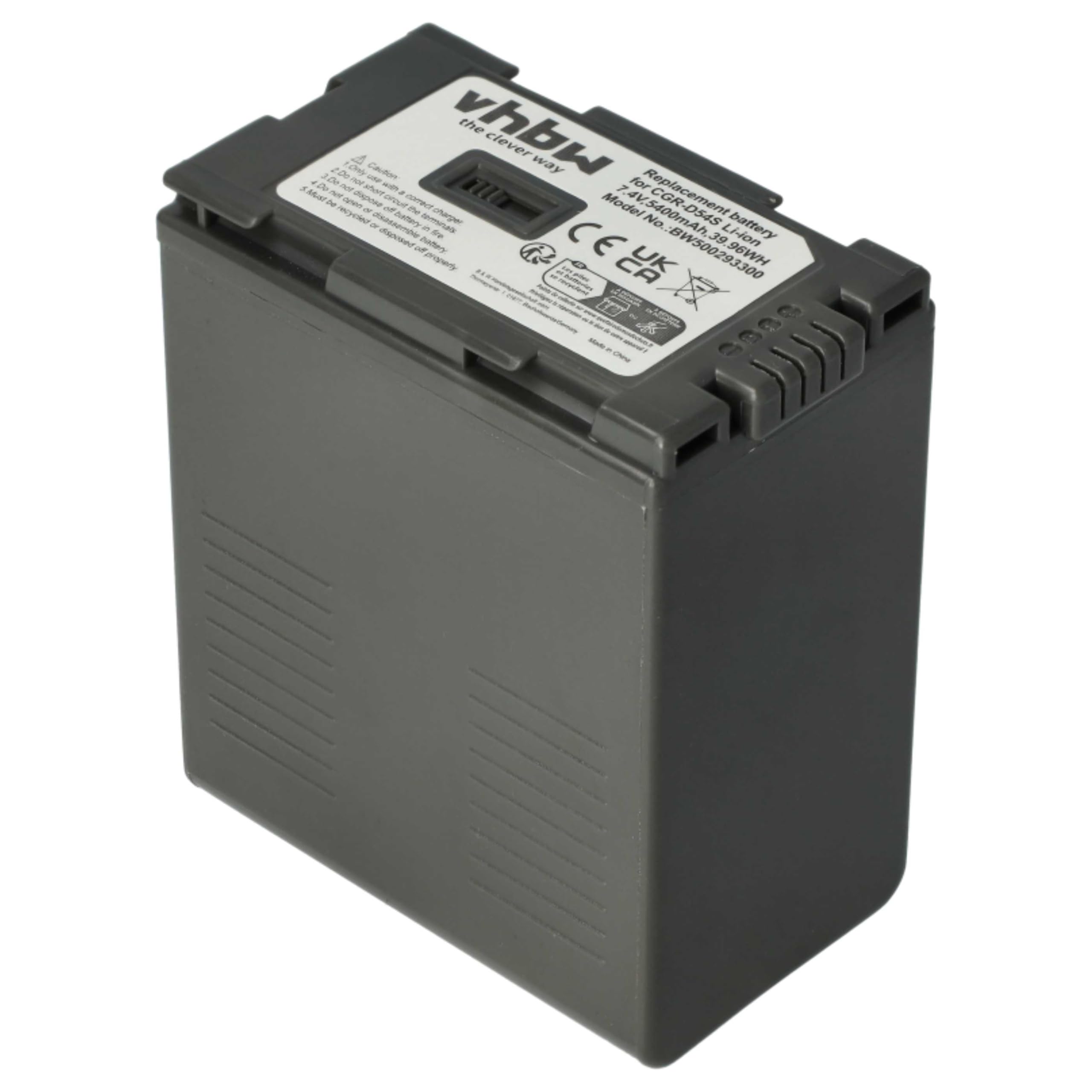 vhbw 2X Akku Ersatz für Panasonic CGA-D54S