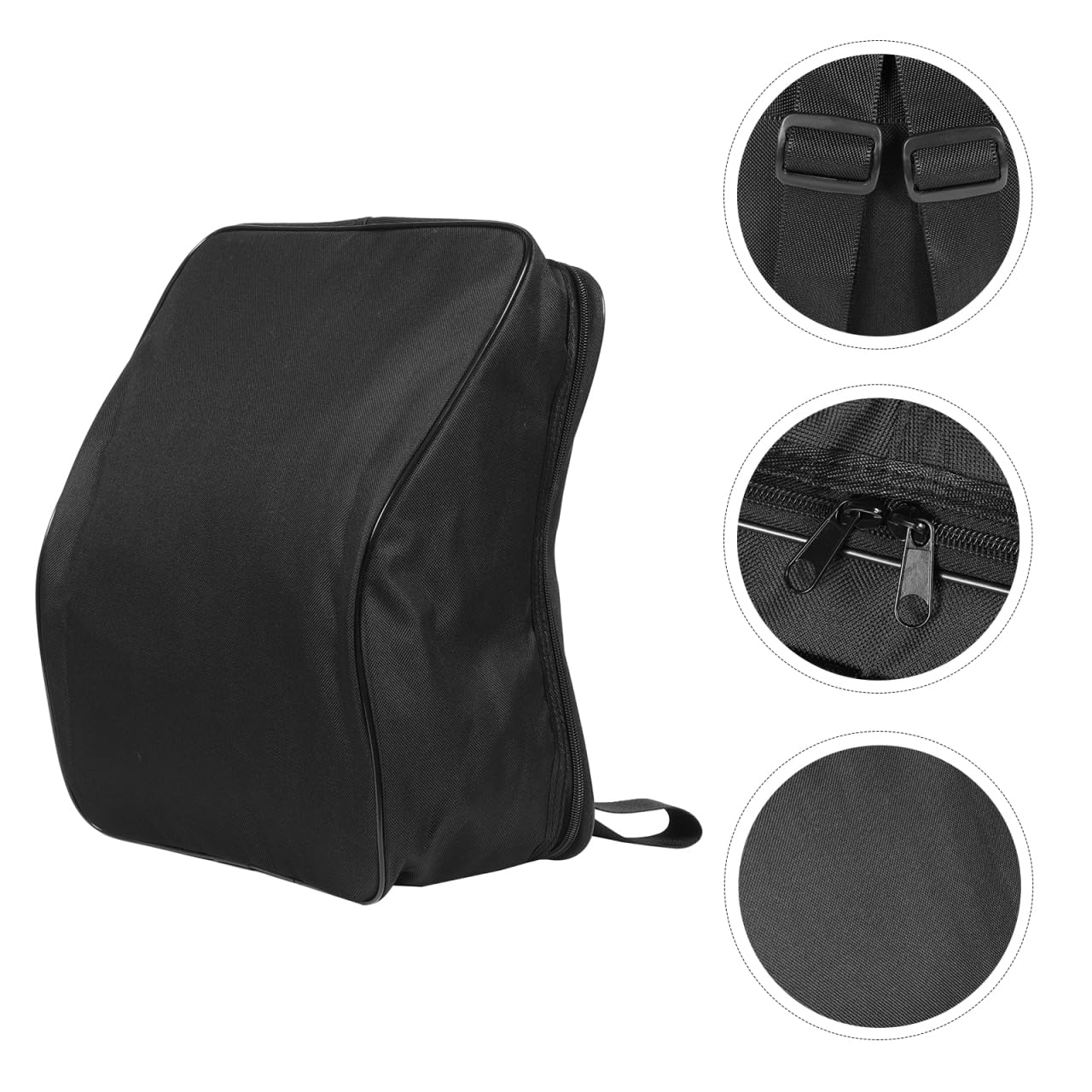 Borsa Per Fisarmonica 8 Bassi in Tessuto Oxford Nero Zaino Custodia Pratica Per Trasporto E Protezione Strumento Musicale Dimensioni 16X12X6 Pollici