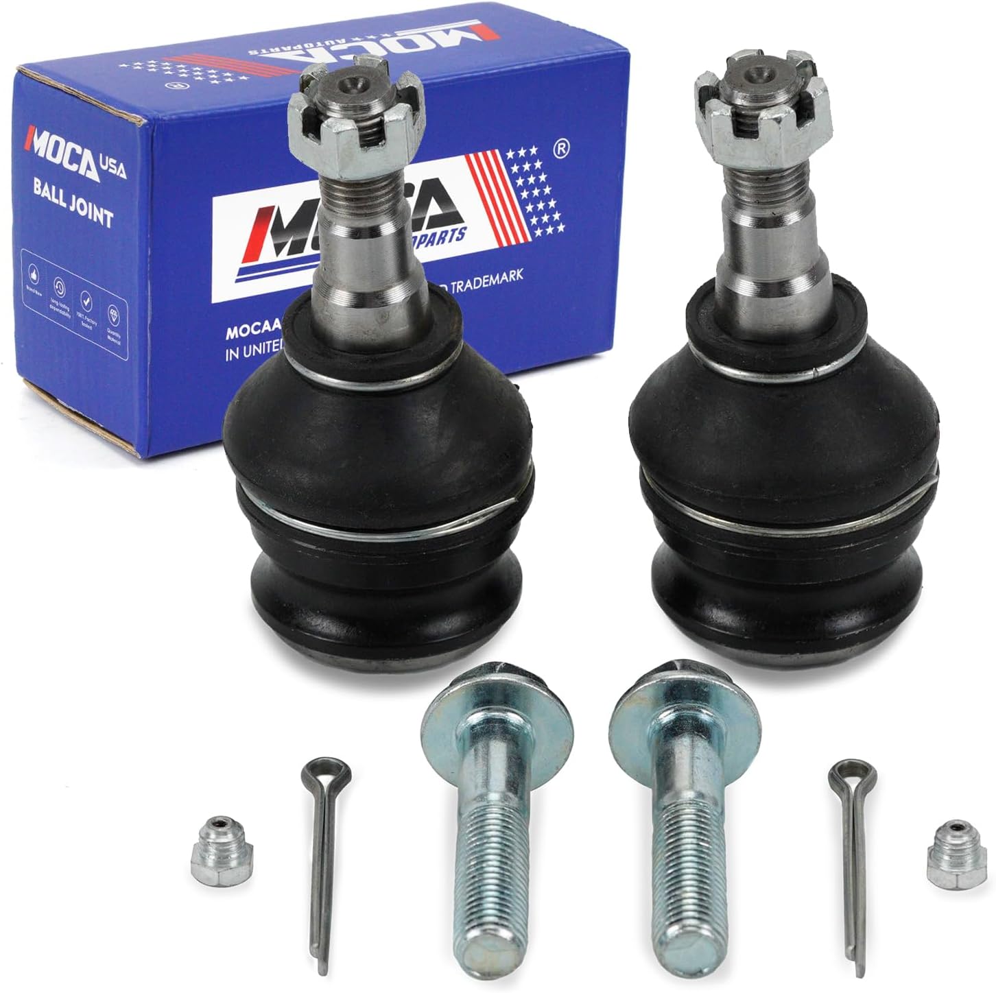 MOCA K9513 2x Front Lower Ball Joints Fit 2000-2024 for Subaru Outback, 2016-2022 Crosstrek, 1990-2024 Legacy, 1998-2018 Forester, 1993-2016 Impreza, 2013-2019 WRX, 2013-2015 XV Crosstrek