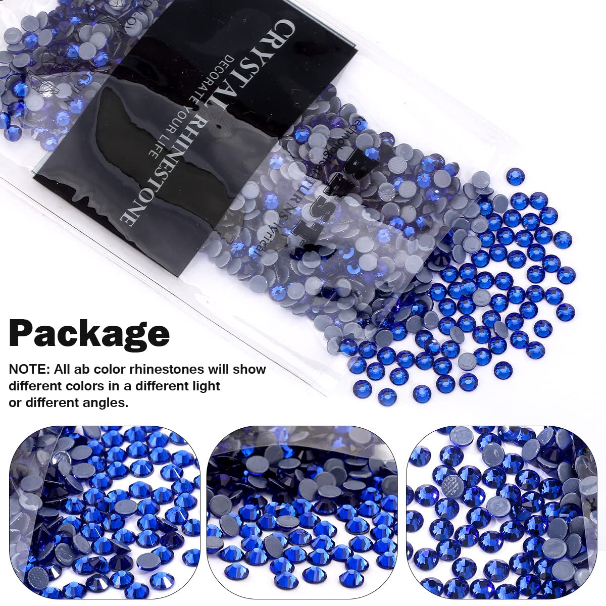 2880 Pcs Hotfix Rhinestone Flatback 2mm Gem Crystal, (SS6