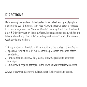 Nature's Miracle Laundry Spot Treatment Pet Stain & Odor Remover, 32 oz
