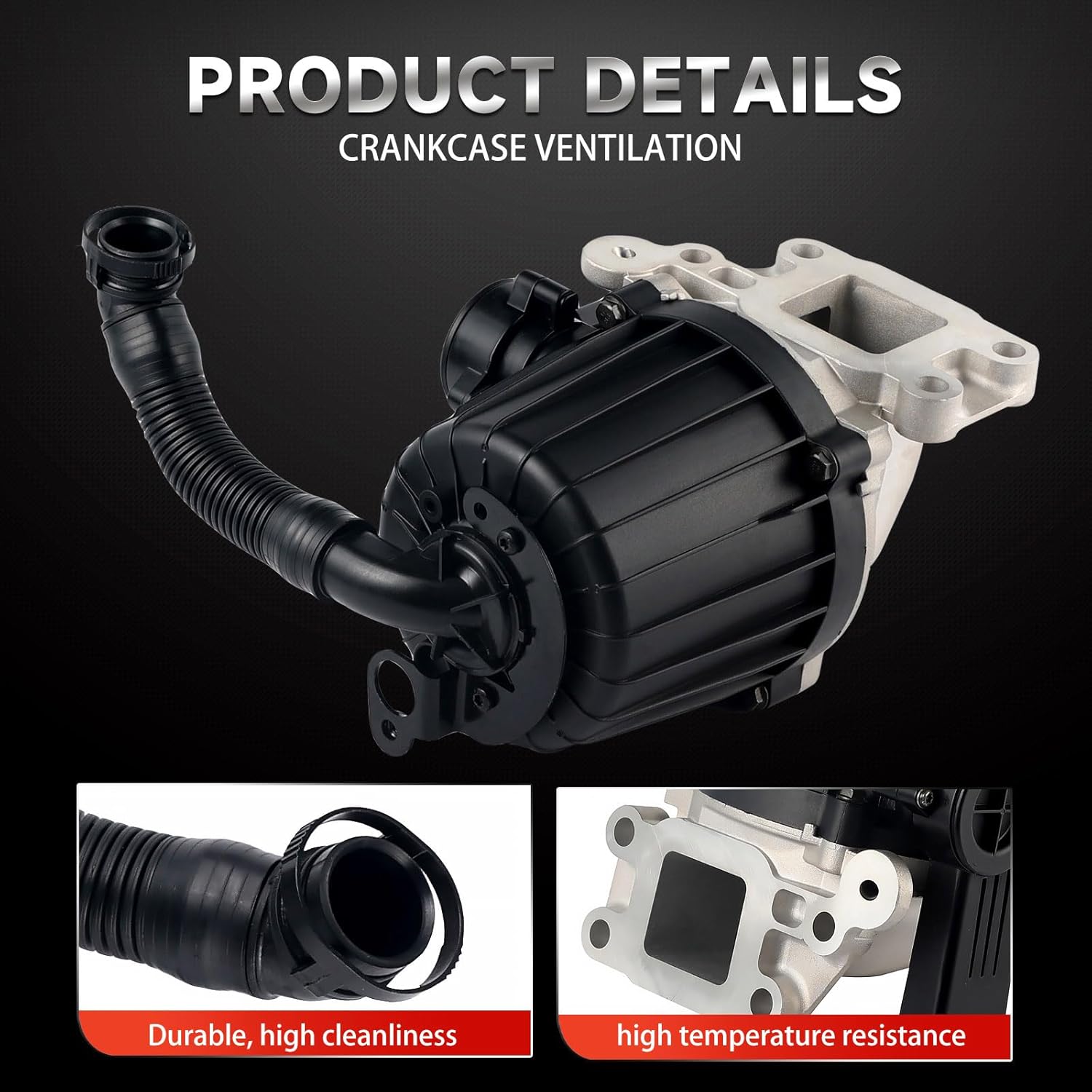 A4720108262 Crankcase Ventilation Separator for Freightliner Kit for 2010-Present Detroit DD13/15 Mack MP8 A4720102362, A4720104262, A4720102862, A4720105262, 641350, A4720106662, A4720107662