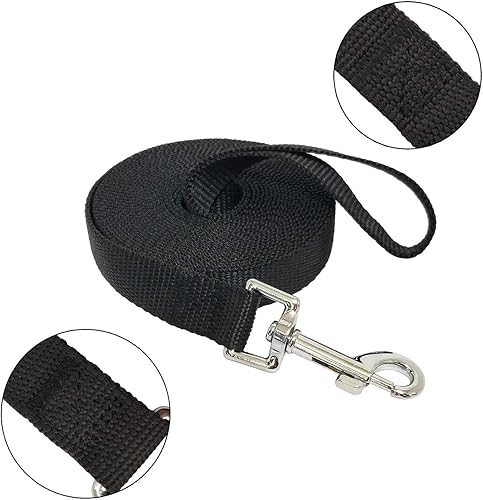 Miniatura 2 de Correa de entrenamiento de nailon para perros pequeños, medianos, grandes, longitud de 15 pies, 20 pies, 30 pies, 50 pies, correa larga para