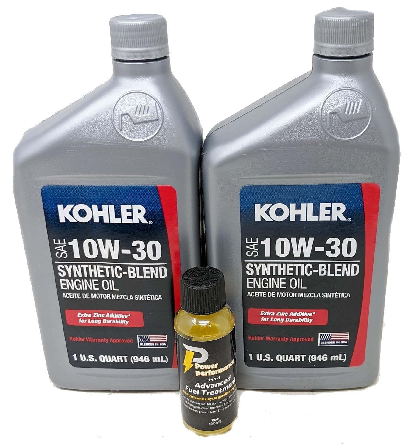 Kohler Pack of 2 25 357 65-S Genuine OEM 10W-30 Engine Oil and Fuel Treatment…