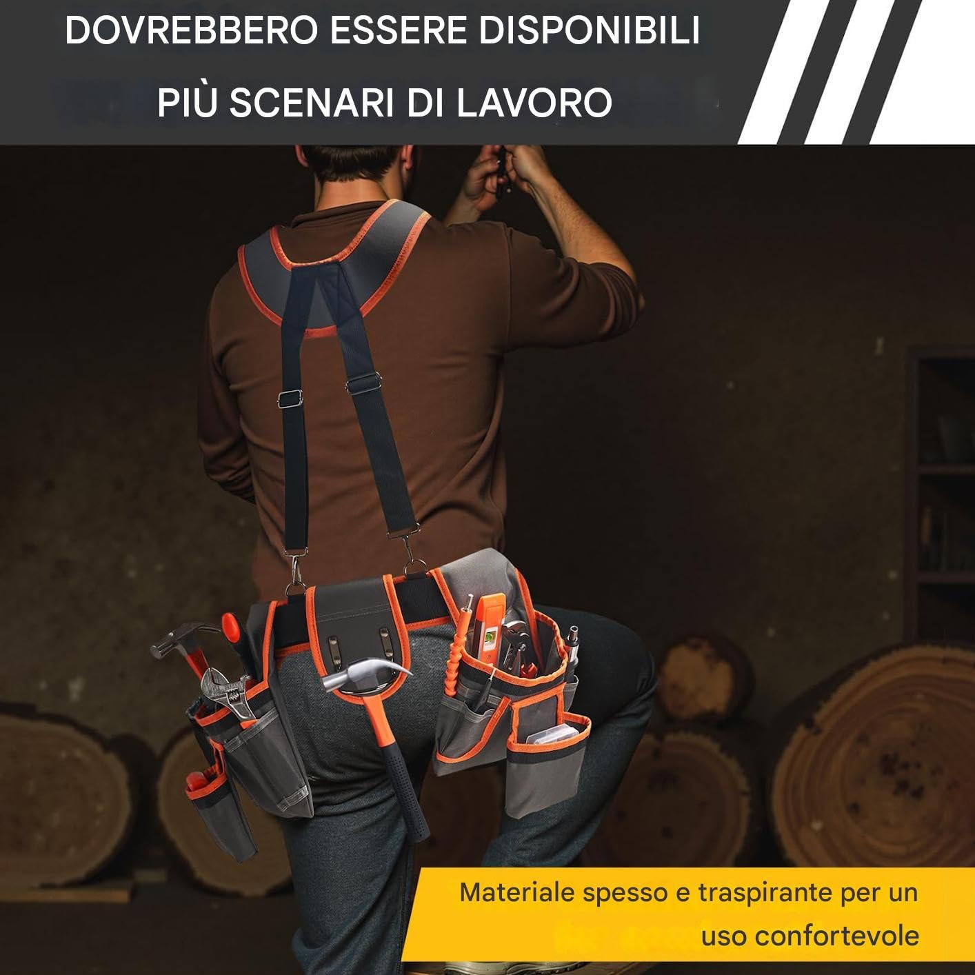 Ceinture porte-outils pour menuisier – ceinture polyvalente