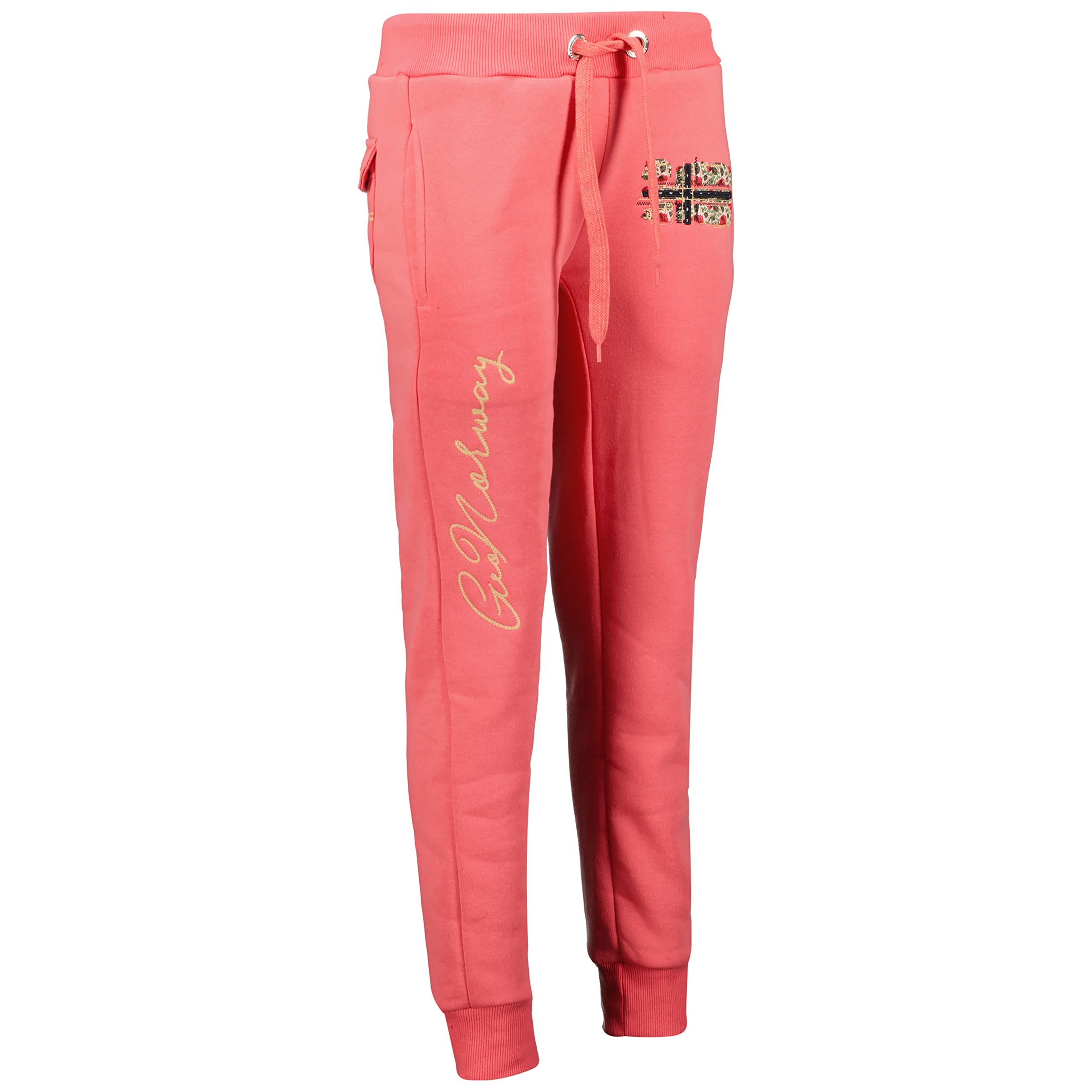 Geographical Norway Mabeaute Lady - Pantones De Entrenamiento Deporte Fitness Ejecutar Mujer - Pantones De Yoga Bolsillos De Algodón - Rego Ide Mujeres Primavera Invierno