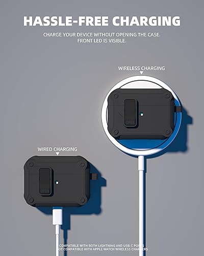 Miniatura 4 de Funda AirPods Pro Gen 2 - USB-C, bloqueo, negro