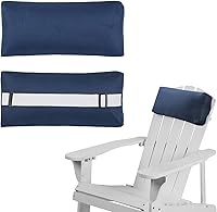 Vista 14 de Almohada para Silla Tumbona, Paquete de 2 Almohadas para Silla de Descanso al Aire Libre con Correa Ajustable, Almohada para la Cabeza de Largo