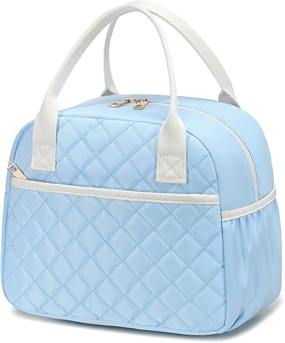 Miniatura 16 de CAMTOP Lonchera para mujer, bolsa de almuerzo aislada, lonchera con hielera térmica, a prueba de fugas, con diseño acolchado, bolsa de almuerzo Todo